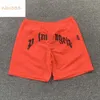 23SS Nya shorts kemiskt tyg vattentätt bokstäver tryck mesh sport andningsbara tunna män kvinnor mode shorts casual byxor fem210c