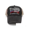 Party Favor Donald Trump 2024 Maga Hat Cap Baseball Camo USA KAG Make Keep America Great Again Snapback Prezydent Hats Drop dostawa H Dhu78