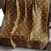 СКИДКА 30% на шарф New Lijin Forged Long с шелковым шарфом с принтом в форме сердца венчика. Универсальный роскошный стиль. Высококачественная атласная поверхность и накладка на шаль.