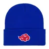 Gorro/bonés de caveira bordado narutos akatsuki gorro chapéu feminino masculino malha quente chapéus de inverno para hip-hop sólido casual gorros com punho bonnet 18 cores atacado