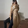 Kvinnor läder 2023 riktiga fårskinnrockkläder vinter och hösten äkta jacka långa koreanska rockar jaqueta feminina