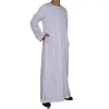 Ethnische Kleidung muslimische Männer Thobe islamische Ramadan Herren marokkanische Robe Saudi Musulman Abaya Caftan Jubah Dubai arabische Kleider