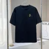 Zomer Nieuwe Kleine Geborduurde Korte Mouwen Mannen En Vrouwen Koreaanse Stijl Losse Mode Merk Ronde Hals T-shirt Paar dieptepunt Shirt