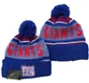 2023 Nowy Jork Beanie NYG Baseball Północnoamerykańska Patch Patch Winter Wool Sport Knit Hat Caps Caps Vailies A10