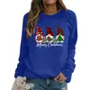 Hoodies femininos moletom de natal feminino senhoras moletom feliz gola redonda inverno moda 2023 moletom com zíper