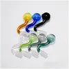 14 mm manlig gemensam colorf glasskålar pyrex oljebrännare rör tobak 30 mm stor böjd skål vattenpipa adapter tjock bong pipes grå svartrosa dhbgn