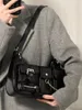 Sacs de taille en cuir PU pour femmes, sac à bandoulière avec chaînes de mode pour Harajuku Y2k Design Punk Bolso Mujer, sacs à main et sacs à main