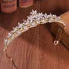 Rhinestone Bridal Crown Tiara Silver Plated Crystal Prom Crowns Headband Wedding Hair Accessories Jewelry Crown