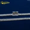 Wholesale Price Hip Hop Jewelry Cuban Chain Necklace for Men 925 Sterling Silver Micro Pave Zirconia Diamond Cz Cuban Link Chain