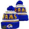 2023 Los Angeles Beanie LAR Baseball North American Team Side Patch Winter Wool Sport Knit Hat Skull Caps Beanies A0