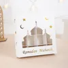 Envoltório de presente janela clara eid mubarak caixa doces biscoito chocolate caixas de embalagem ramadan decoração casa 2023 islâmico muçulmano festa decoração