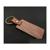 6.6X3Cm Custom Logo Personalized Leather Keychain Pendant Beech Wood Carving Keychains Car Decoration Key Ring Diy Thanksgiving Mothers Day