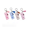 2022 Graduation Acrylic Keychain Tassel Letter Pendant Keychains Car Bag Decoration Key Ring Drop Delivery