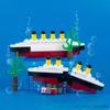 Blocks City Movie Titanic Ship Boat Toys for Children Model Building Blocks barnleksaker för barn Giften Titanics R230913