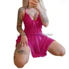 Women's Sleep Lounge Women's Sleepwear Sexy Nightgowns Through Lace Nightdress Lingerie Women Underwear Party Nightie Deep V Plus Size Exotic PajamaL230913