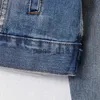 Kurtki męskie mężczyźni Kobiet Designer Kurtki Jean Płaszcz Mężczyzn Women Letk -Sleeve Letter Dżinsowe z kapturem z kapturem streetwearu Swater Swater Swater polarna odzież wierzchnia x0913 x0913