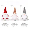 Natal gnome brinquedos de pelúcia brilhantes para casa decorações de natal ano novo bling brinquedo enfeites de natal presentes para crianças