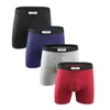 Underpants Feichan Ashion Men's Cotton Underwear Mens Sports Lengthened Boxer Open Boxing Shorts Elastic Breathable Full Support Bag