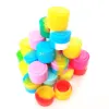 2ml mini assorted color silicone container for Dabs Round Shape Silicone Containers wax 913