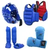 Autres articles de sport Uniforme de karaté Sparring Gear Set Garde-jambes Arts martiaux Gants de boxe Équipement d'exercice Formation Taekwondo Poitrine Corps Protéger 230912