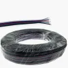 100m 5pin tråd flexibel RGBW -kabelförlängningstrådskontakt för RGBW 5050 LED -remsor Ljus 12 ll