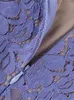Casual Dresses Summer Elegant Lace Dress Sexig Mini Ovey Birthday Night Date Party Lilac Spaghetti Strap Women 2023 Hög kvalitet