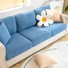 Chair Covers Solid Color Sofa Seat Cover Winter For Living Room Couch Elastic Stretch Sectional Cubre Protector