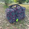 Duffel Bags VB Cotton Print Classic Mönster Stor resväska Lätt bagaget Fällbar miljöskydd Kapacitet