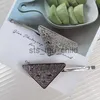 Hårklämmor Barrettes Crystal Triangle Letter Hårklämma med stämpel Kvinnliga bokstäver Fashion Hårtillbehör för presentparty X0913
