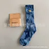 Serviette pour hommes chaussettes mode marque nord-américaine Karhart Gold Standard broderie cravate teint tube haut marée bas pour femmes épaissi sport basket-ball