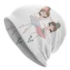 Berretti Rosa Ballet Girl Beanie Cap Unisex Inverno Caldo Cofano Homme Cappelli lavorati a maglia Street Cartoon Ballerina Ballerina Skullies Berretti