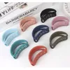 Hair Clips Barrettes 10pcs/lot 2021 NEW Out Acrylic Hair Claw Hairpin Simple Bath Clips Candy Sweet Girls Hair Crab Hair Accessories 2.68INCH