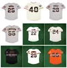 2010 2012 World Series SF Giants Baseball Jersey Tim Lincecum Barry Bonds Buster Posey Madison Bumgarner Willie Mays Deion Sanders Will Clark Strawberry Size S-5XL