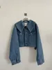 Kurtki damskie Blue Doll Kołnierz jeansy kurtki dla kobiet streetwear vintage koreańskie odzież swobodne y2k tops moda słodka różowa jeansowa płaszcz prosty 230912