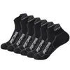 Chaussettes pour hommes 6 paires hommes haute qualité coton décontracté doux été respirant maille cheville sport cyclisme course noir court chaussette pour homme 230912