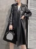 Kvinnor läder 2023 riktiga fårskinnrockkläder vinter och hösten äkta jacka långa koreanska rockar jaqueta feminina