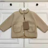 Designer bébé manteaux chauds mode Lambhair enfants veste taille 80-120 CM revers à manches longues automne pardessus pour garçons fille Sep10