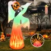 Other Event Party Supplies 8-10 FT Halloween Inflatable Outdoor Decoration Dead Tree With Pumpkin and Cat Blow Up Yard Props For Holiday Party Garden 230912