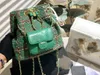 projektant plecak luksusowa torba designerska torba na ramię złota klamra diamentowa szachownica matka plecak klasyczny damski plecak vintage torebka łańcuchowa torba łańcuchowa