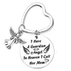 Creative Key Chain Stainless Steel Keychain I Have A Fuardian Angel Mom Keyring Accessories Holder Gratitude Memorial Gift Drop Delivery