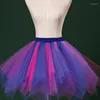 Rokken Volwassen Tule Fee Rok Geplooide Dans Multi-Color Gelaagde Tutu Womens Lolita Femme Party Puffy