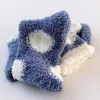 Kawaii зимние коралловые бархатные теплые носки, женские плюшевые милые носки, женские носки в горошек с сердечком, ковер, G0913