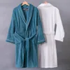 Mulheres sleepwear mulheres roupão terry banho branco para el robe sauna e piscina algodão macio terry grande tamanho longo banho homens 230912