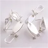 기타 Taidian Sier Fingernail Earring Post 원주민 여성 Beadswork Jewelry 발견 50 조각/lot1 드롭 배달 결과 com dhktn