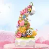 Blocks Valentine's Day Flower Lighting Music Building Block Home Decor Anime Creative Gift Toy for Child 575st R230913