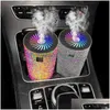 Diffuseur de voiture, humidificateur avec lumière Led, purificateur d'air en cristal et diamant, désodorisant d'aromathérapie, accessoires, livraison directe Dhf2T