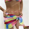 Buikkettingen Mode Zomer Zoet Roze Liefde Strand Kralen Dames Tailleketting Lichaamssieraden Y Bikini Voor Vrouwen Accessoires Drop Delivery Dhglc