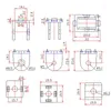 ジュエリーポーチ2 PCS Aluminium Alloy Pivot Joven for Extrusion Profile 2023シリーズ柔軟