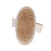 Brosse de Massage de bain en bois, poils SPA, peau sèche, Massage du corps, brosses de nettoyage douces, salle de bain à domicile, 5 pièces