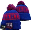 2023 Nowy Jork Beanie NYG Baseball Północnoamerykańska Patch Patch Winter Wool Sport Knit Hat Caps Caps Vailies A6